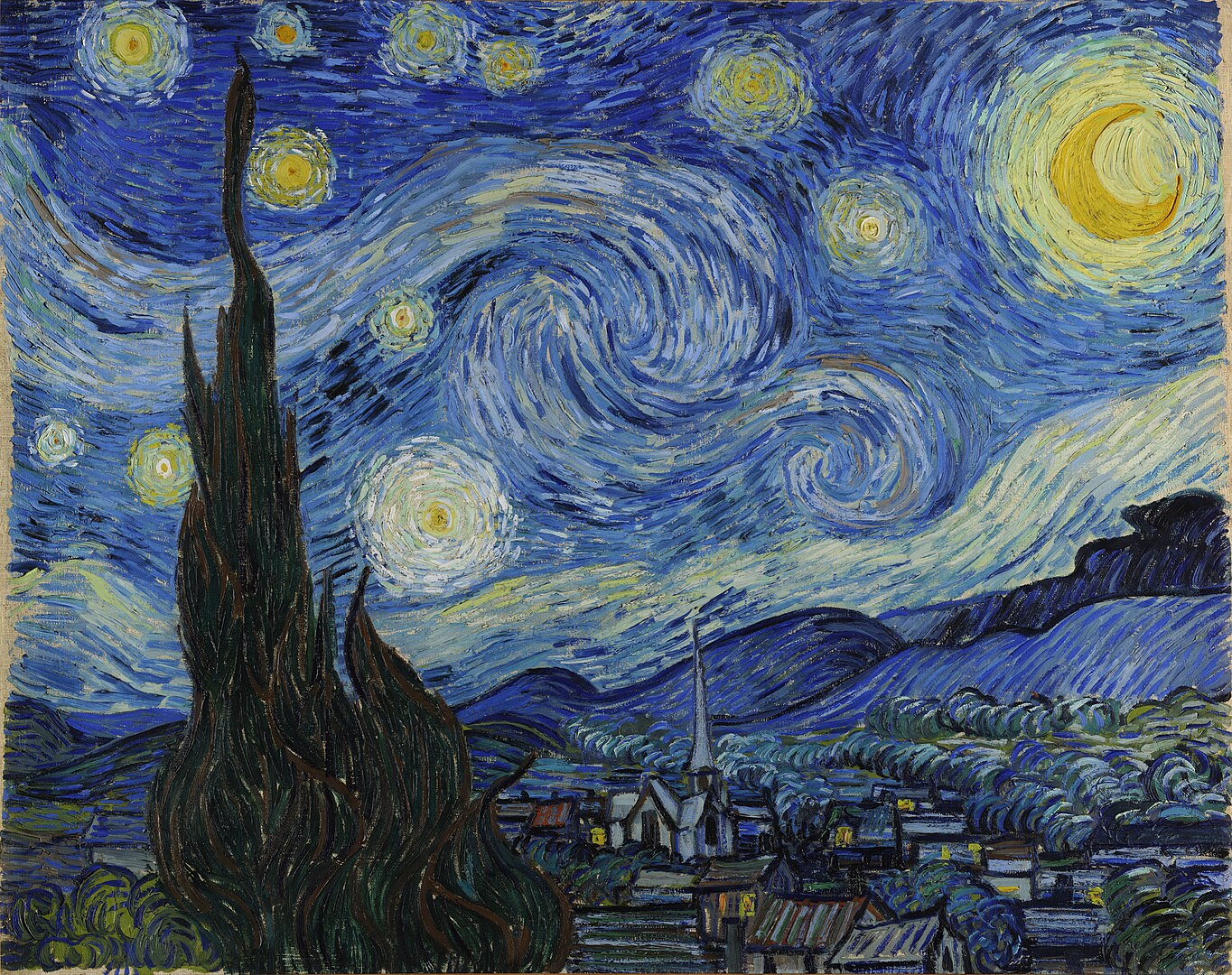 Noche-Estrellada-de-Van-Gogh