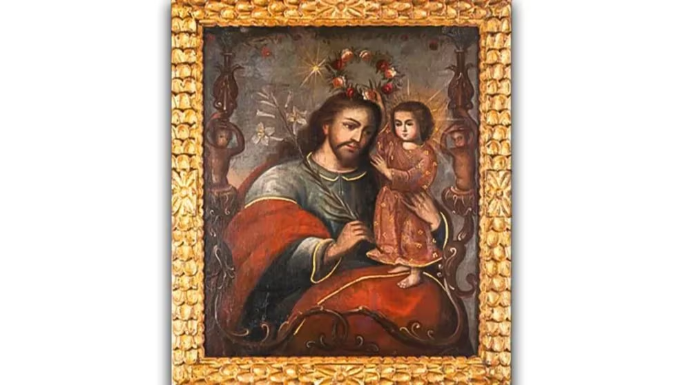 Díptico San José y el Niño y San Cristóbal