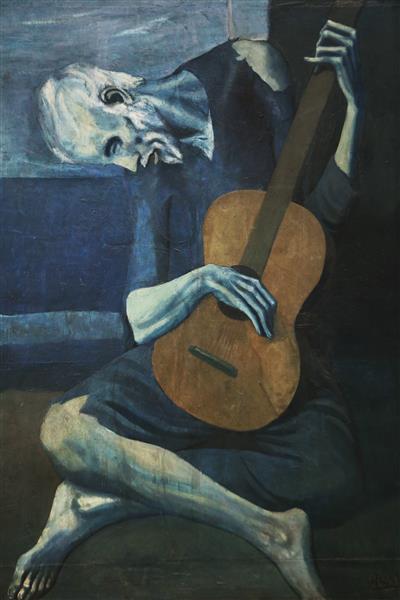 el viejo guitarrista ciego - pablo picasso