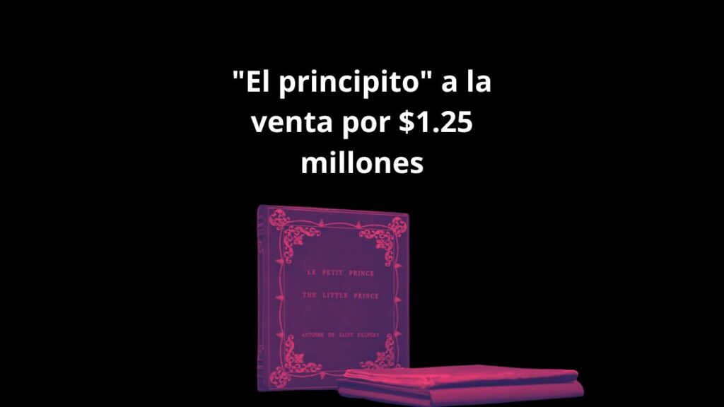 Manuscrito único de El principito con anotaciones y bocetos de Antoine de Saint-Exupéry a la venta por 1.25 millones de dólares