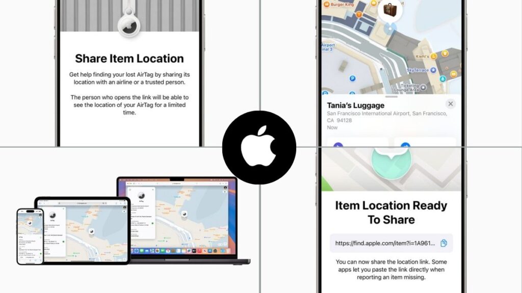 Apple Find My - compartir ubicación de objetos perdidos con terceros