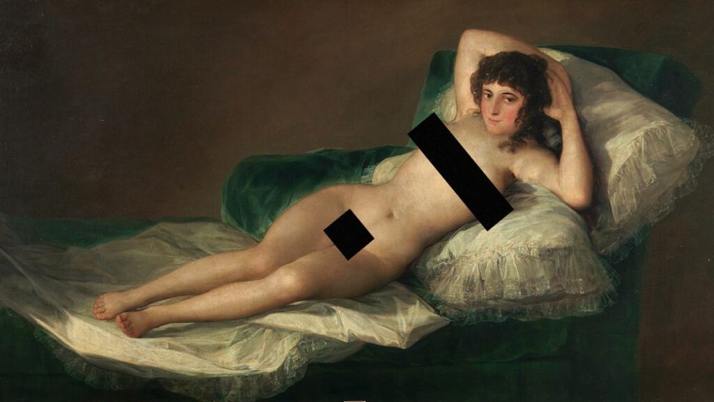 La Maja desnuda de Francisco de Goya - XVIII