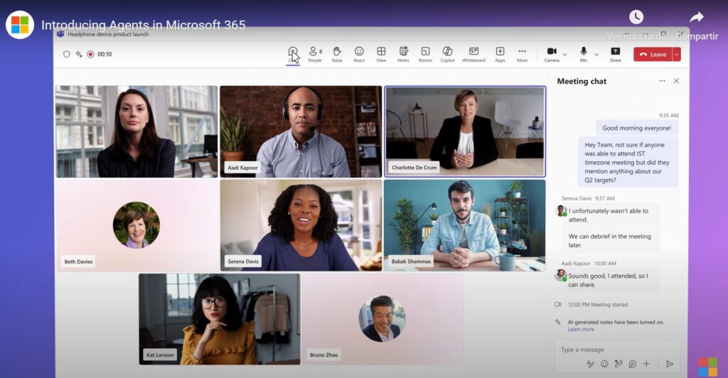 teams - nuevas funciones microsoft 365 copilot