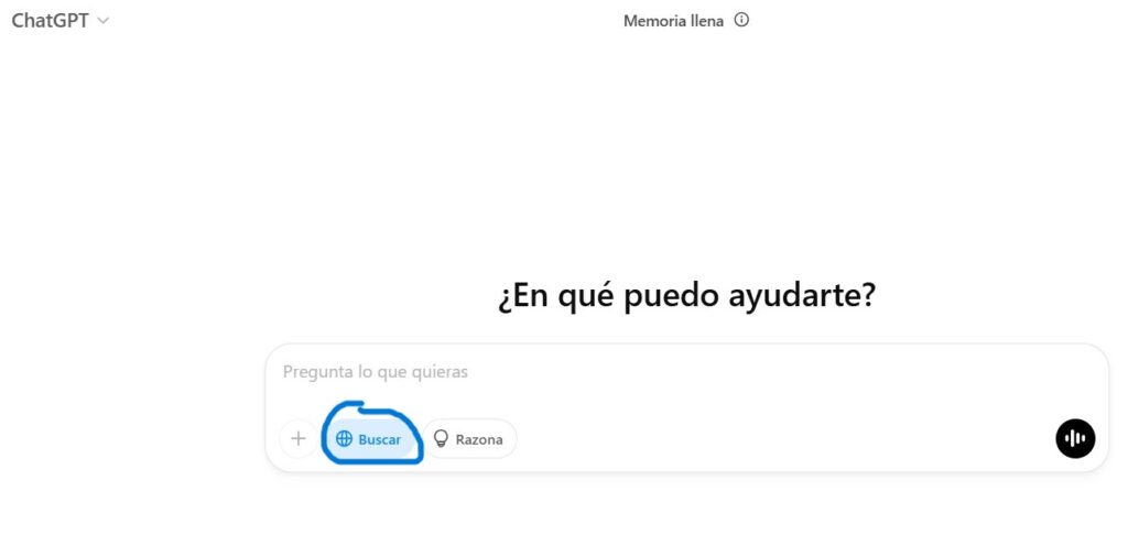 Cómo buscar en internet con ChatGPT