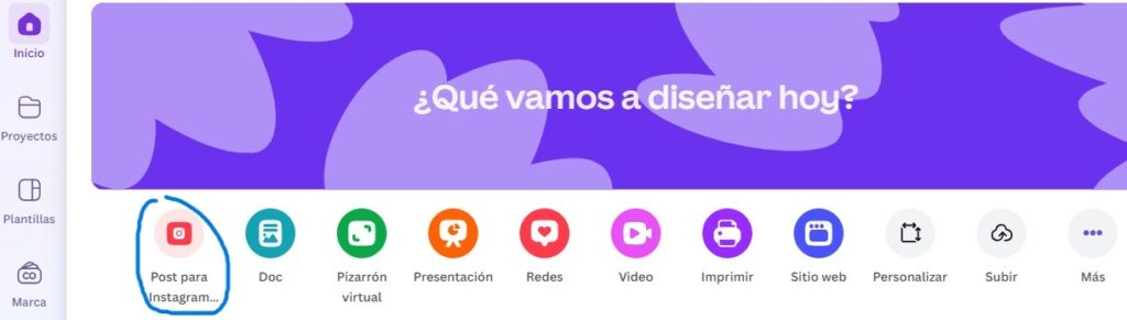 Cómo crear un post para instagram con Canva