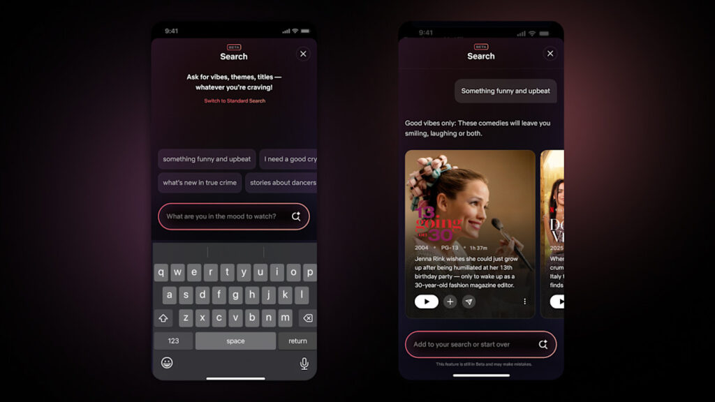 búsqueda con ia - netflix actualizaciones