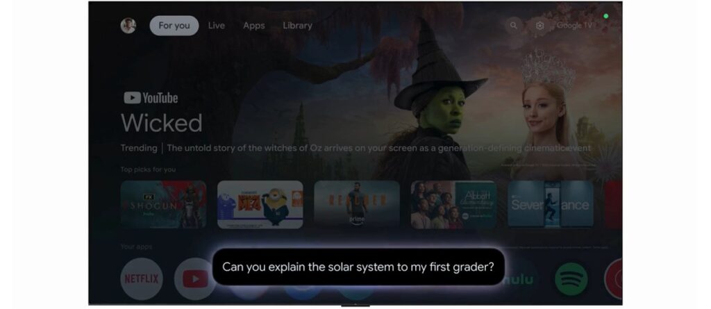 google tv - gemini - android - ia - 2025