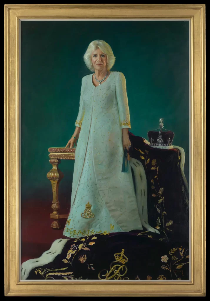 retrato reina Camilla Paul Benney